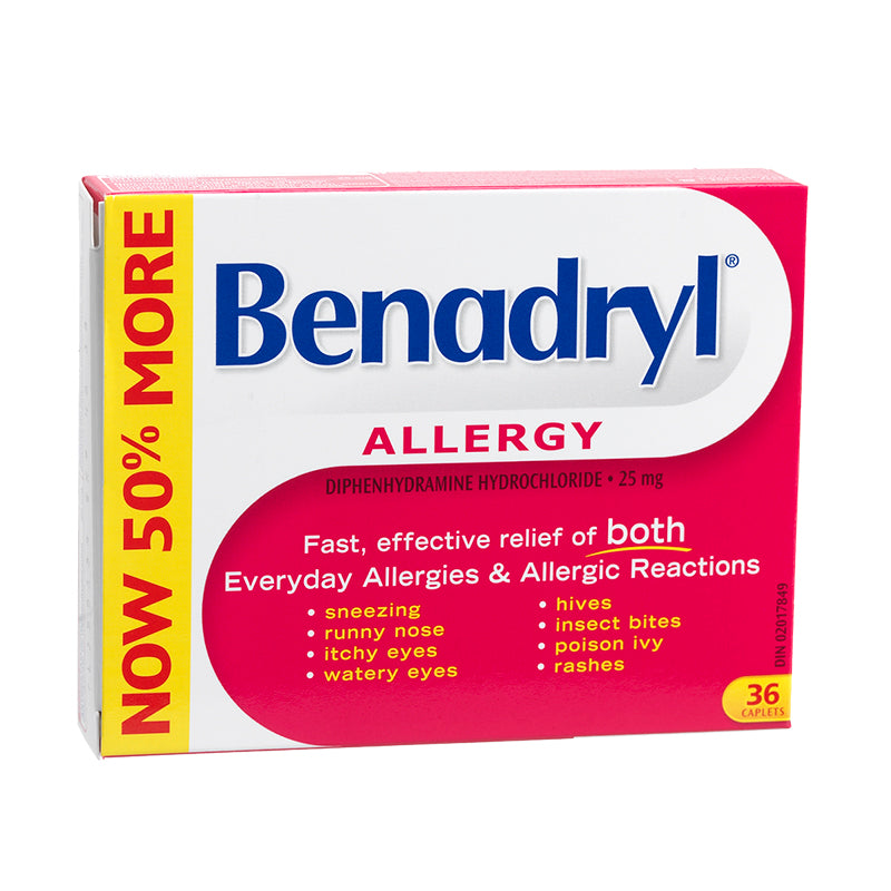 Benadryl Allergy Caplets 25mg