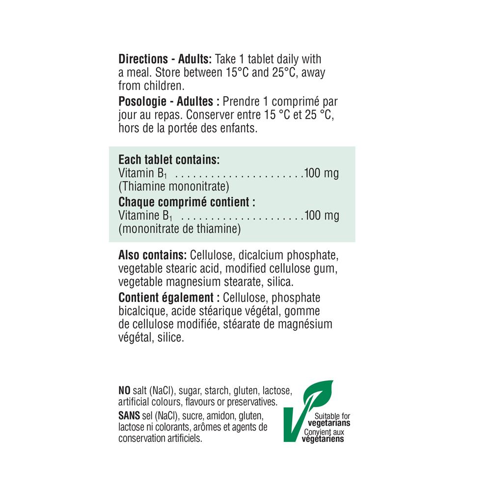 Jamieson Vitamin B1 100mg