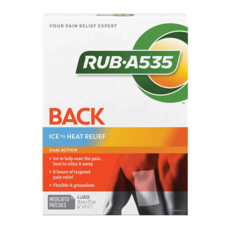RUB A535™ Timbres dorsaux antidouleur Glace-Chaleur intense ANTIPHLOGISTINE