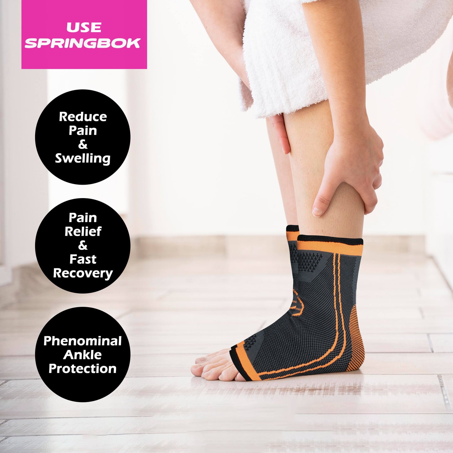 Springbok Ankle Brace Compression Sleeve