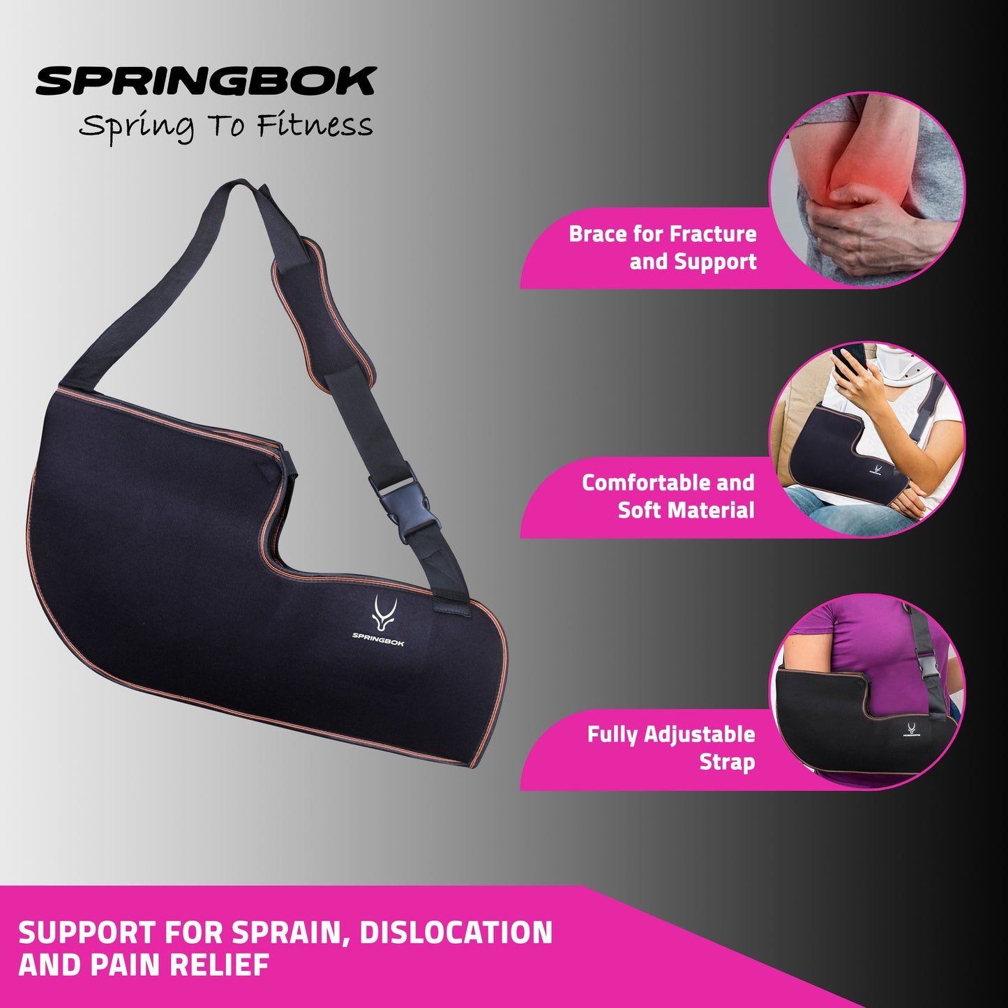 Springbok Arm Brace Immobilizer (Pouch Arm Sling)