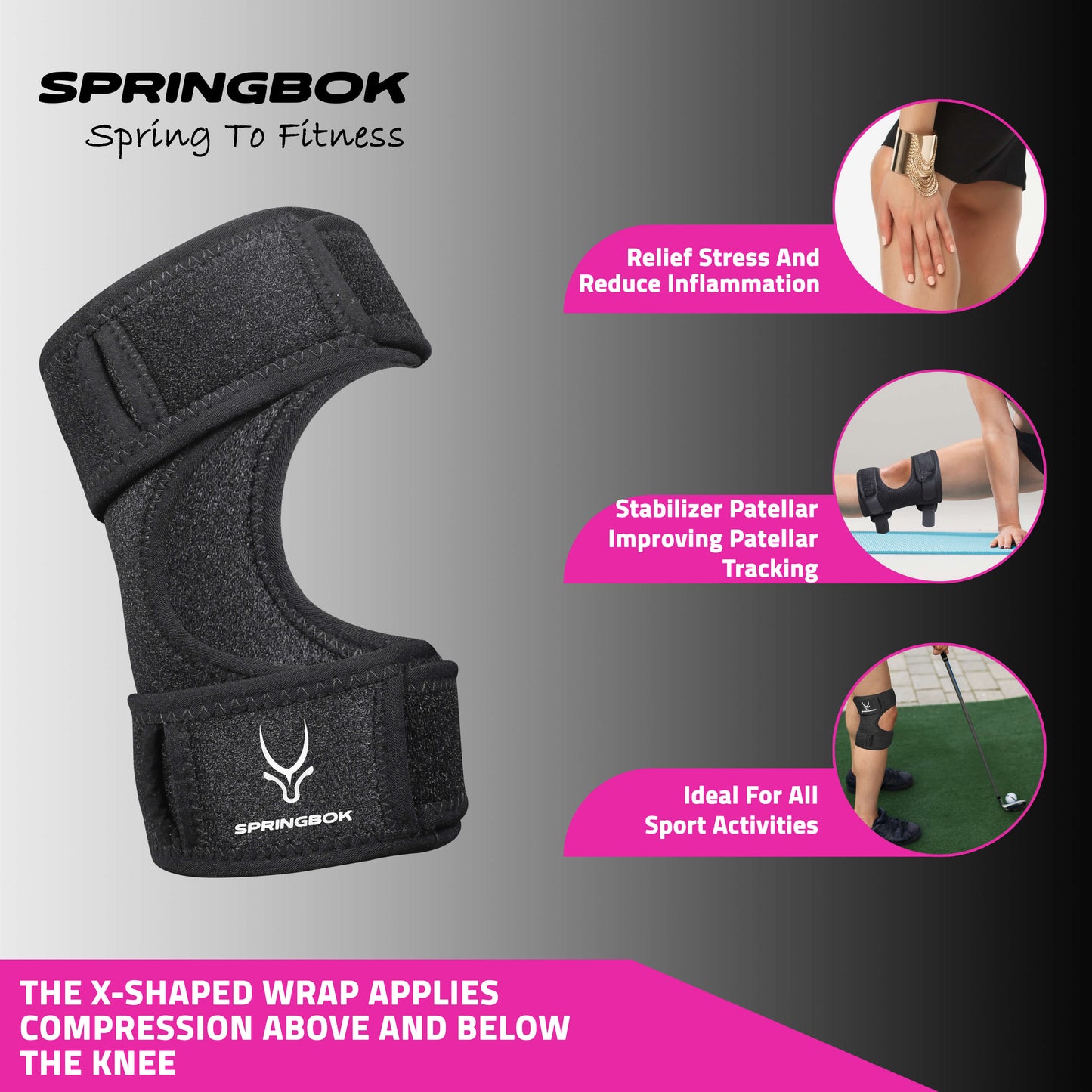 Springbok Sport Dual Knee Strap