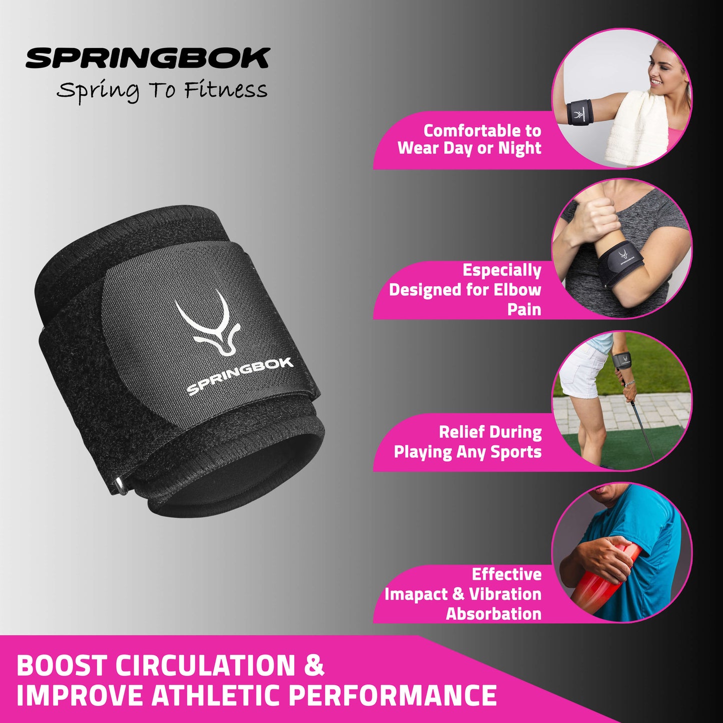 Springbok Golf / Tennis Elbow Support