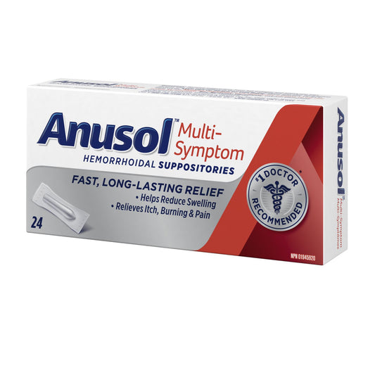 ANUSOL Multi-Symptom Hemorrhoidal Suppositories