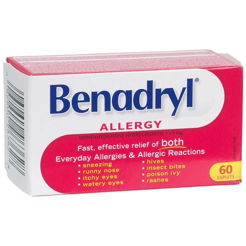 Benadryl Allergy Caplets 25mg