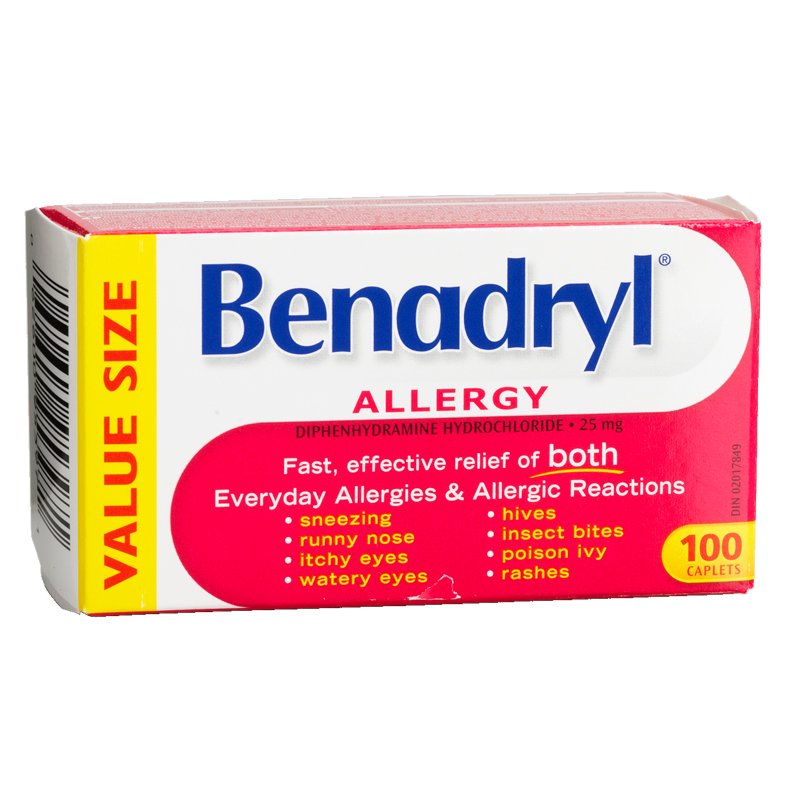 Benadryl Allergy Caplets 25mg