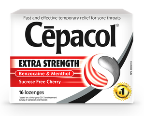 Cepacol Extra Strength Cherry Lozenge Sucrose Free