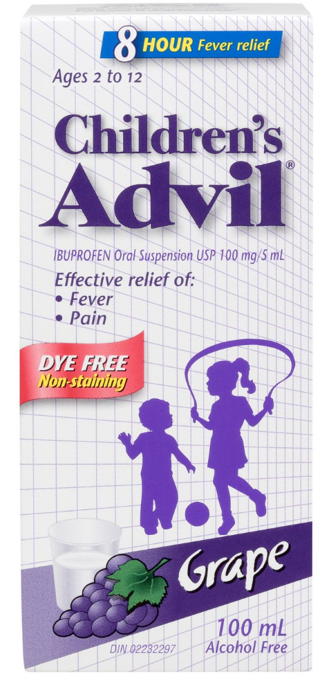 Advil Enfant. Raisin 100mg/5ml