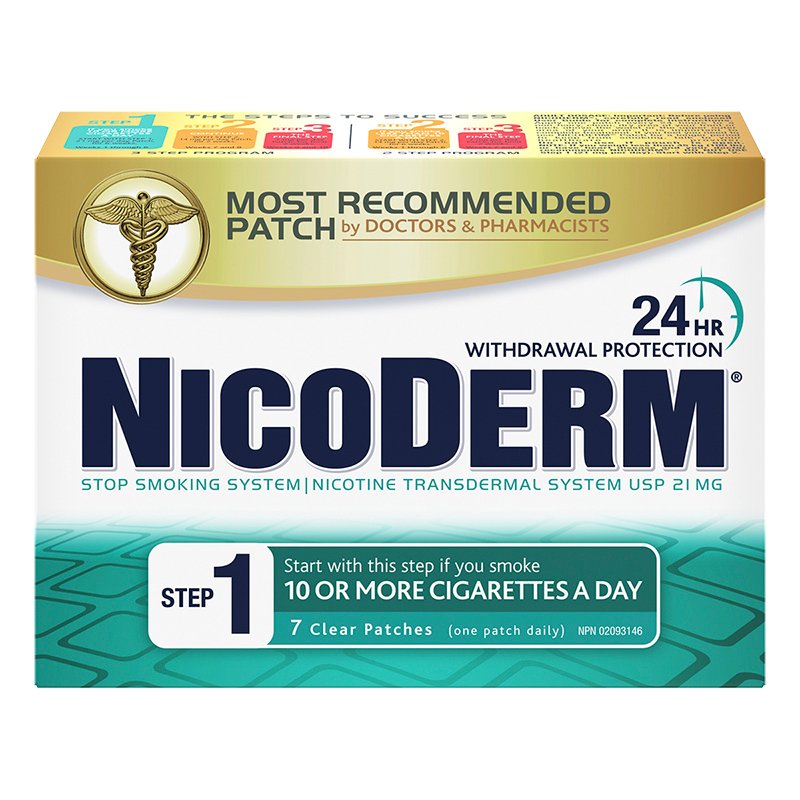 NicoDerm Step 1 Clear Patches 21mg