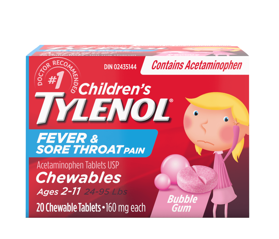 Tylenol Children's Fever & Sore Throat Chewables