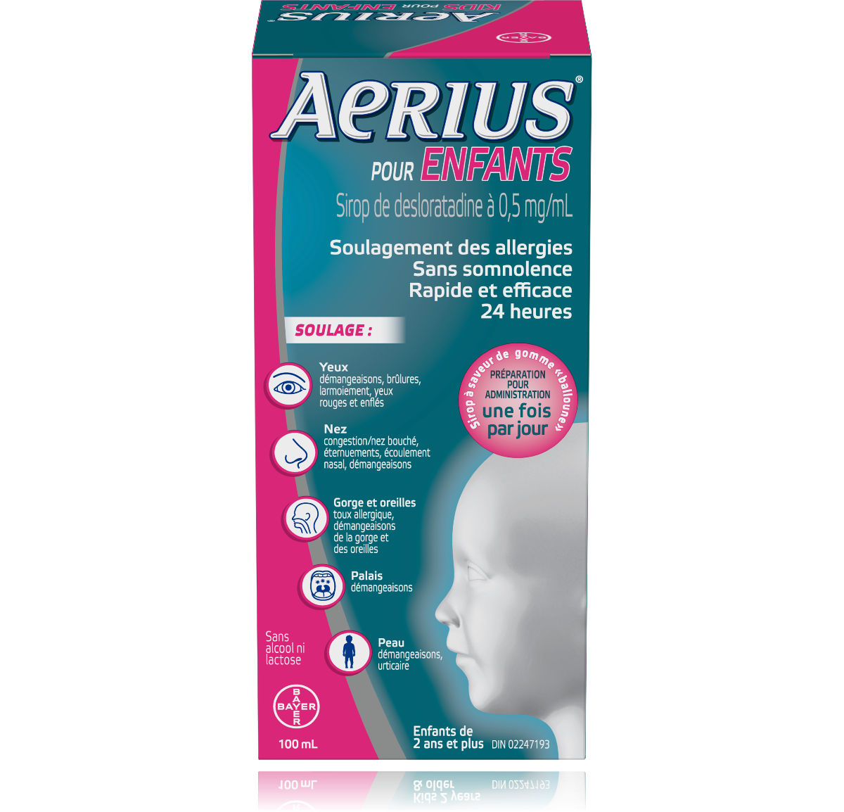 Aerius Allergies for kids - Gum Balloon 0.5mg/ml, 100 ml