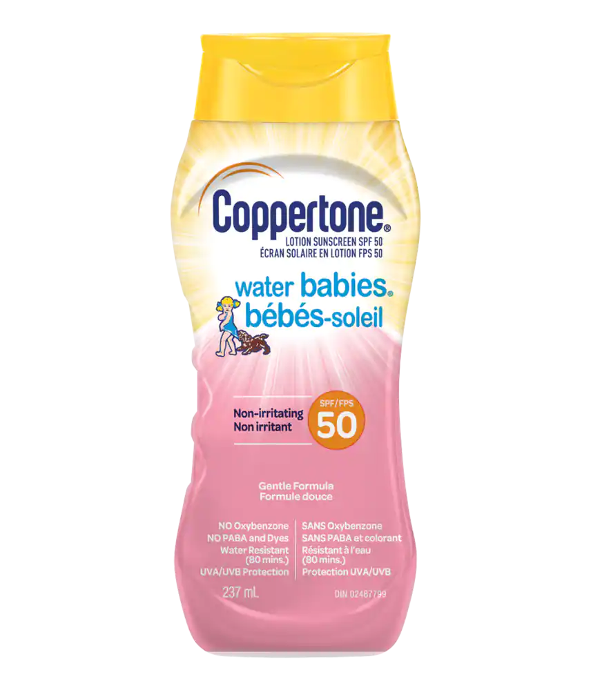 Coppertone Water Babies SPF50 Sunscreen Lotion, 237 mL