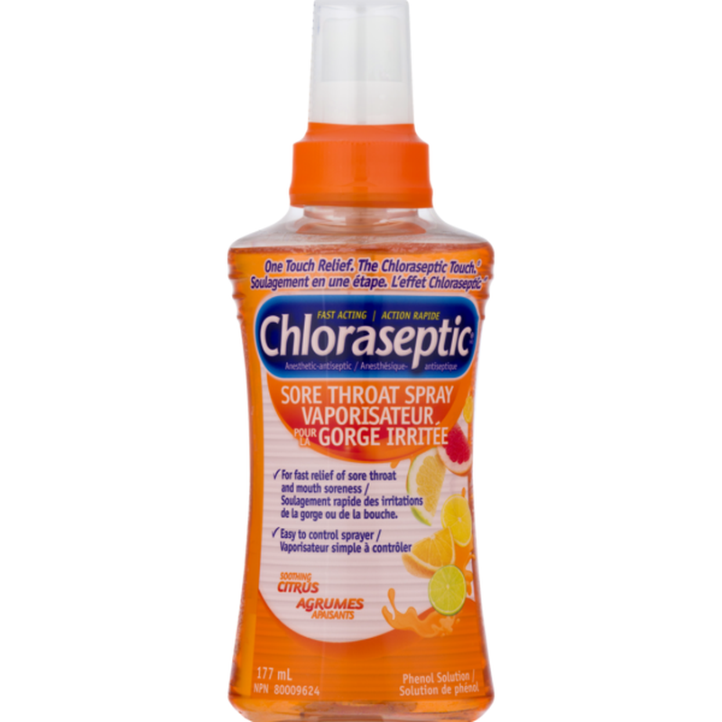 Chloraseptic vaporisateur maux de gorge